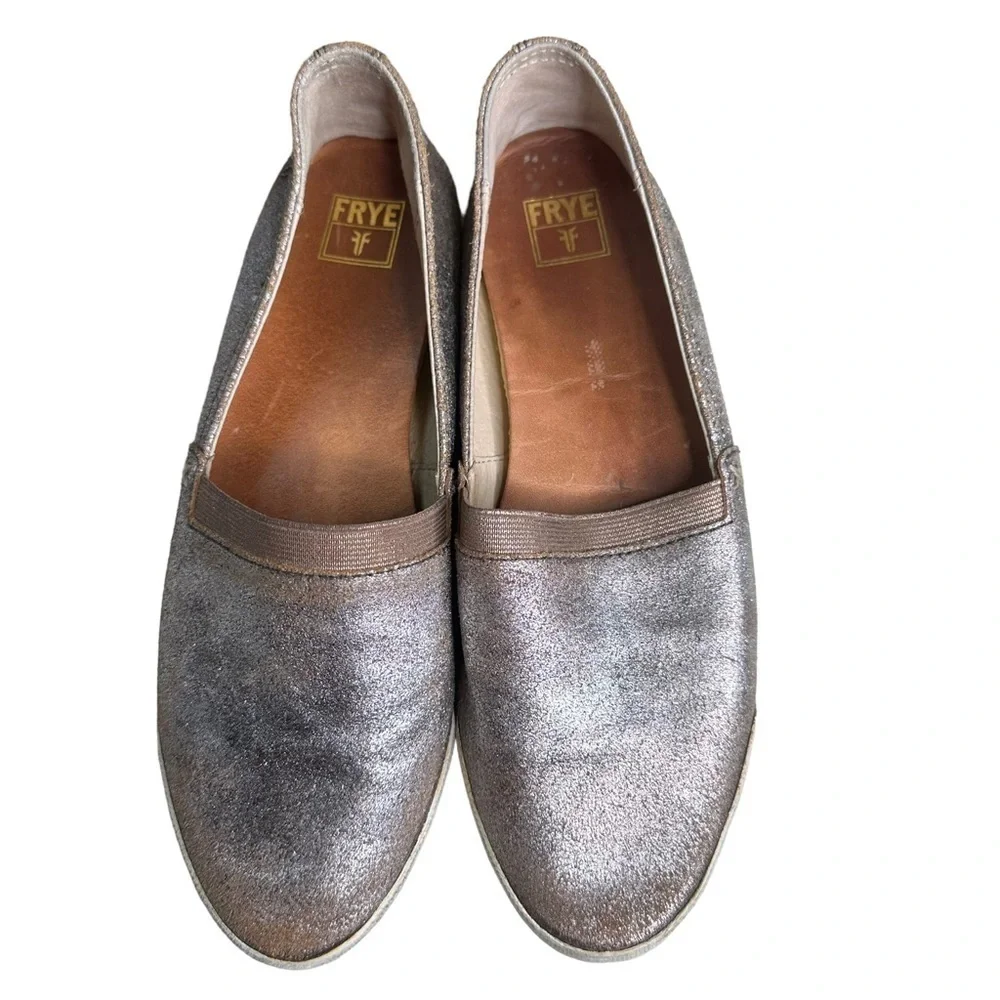 Frye Melanie Slip-On Flat Sneaker Rose Gold. Size 7.5 - Picture 2 of 8